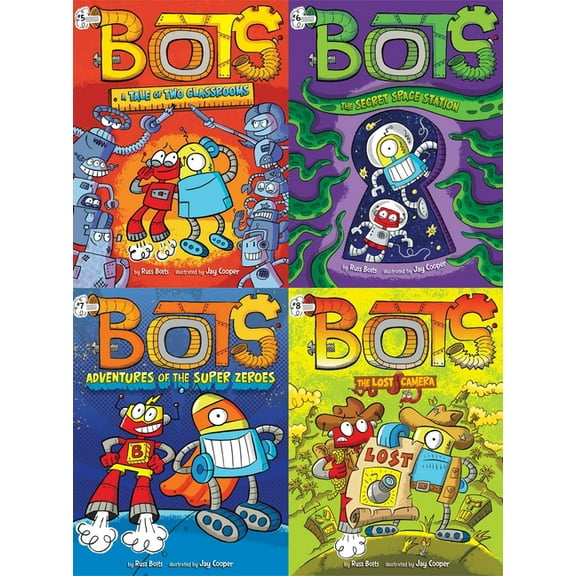 Bots The Bots Collected Set #2: A Tale of Two Classrooms; The Secret Space Station; Adventures of the Super Zeroes; The Lost , (Paperback)
