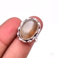 Botswana Agate - Botswana Designer Handmade 925 Sterling Silver Ring S ...