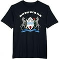 thumbnail image 1 of Botswana Coat of arms Tee Flag souvenir Motswana T-Shirt, 1 of 3