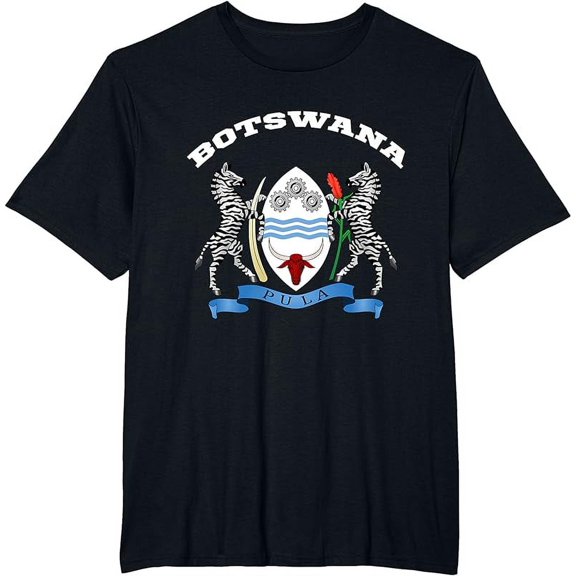 Botswana Coat of arms Tee Flag souvenir Motswana T-Shirt