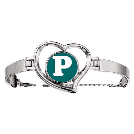 Botswana Currency Symbol Pula BWP Bracelet Heart Jewelry Wire Bangle