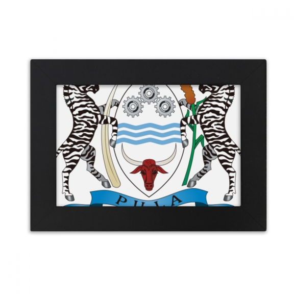 Botswana National Emblem Country Desktop Photo Frame Ornaments Picture Art Painting