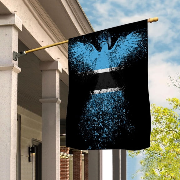 Botswanan Flag With Eagle Painting - Proud Botswana House Flag (29.5x39.5) Double-Sided Decorative Polyester Indoor/Outdoor Flag