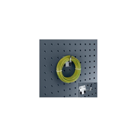 Bott 798877 Extended Single Hooks for Perfo Panels, 2 in., Zinc - Pack of 5