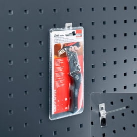 Bott 798871 Angled Peg Hooks for Perfo Panels, 2 in. - Pack of 5, Zinc