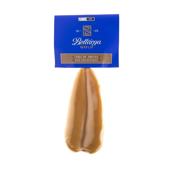 Bottarga Gold - Bottarga di Muggine - Dried Mullet Fish Roe - Italian Bottarga Style - Made From Wild Caught Mullet Fish from St. Cathrina - Organic Beeswax Covered 3.5 oz