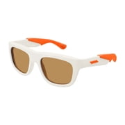 Bottega Veneta BV1233S 004 53mm Square Sunglasses Mens Ivory/Orange