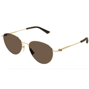 Bottega Veneta BV1268S-002 Luxurious Gold Teardrop Aviator for mens