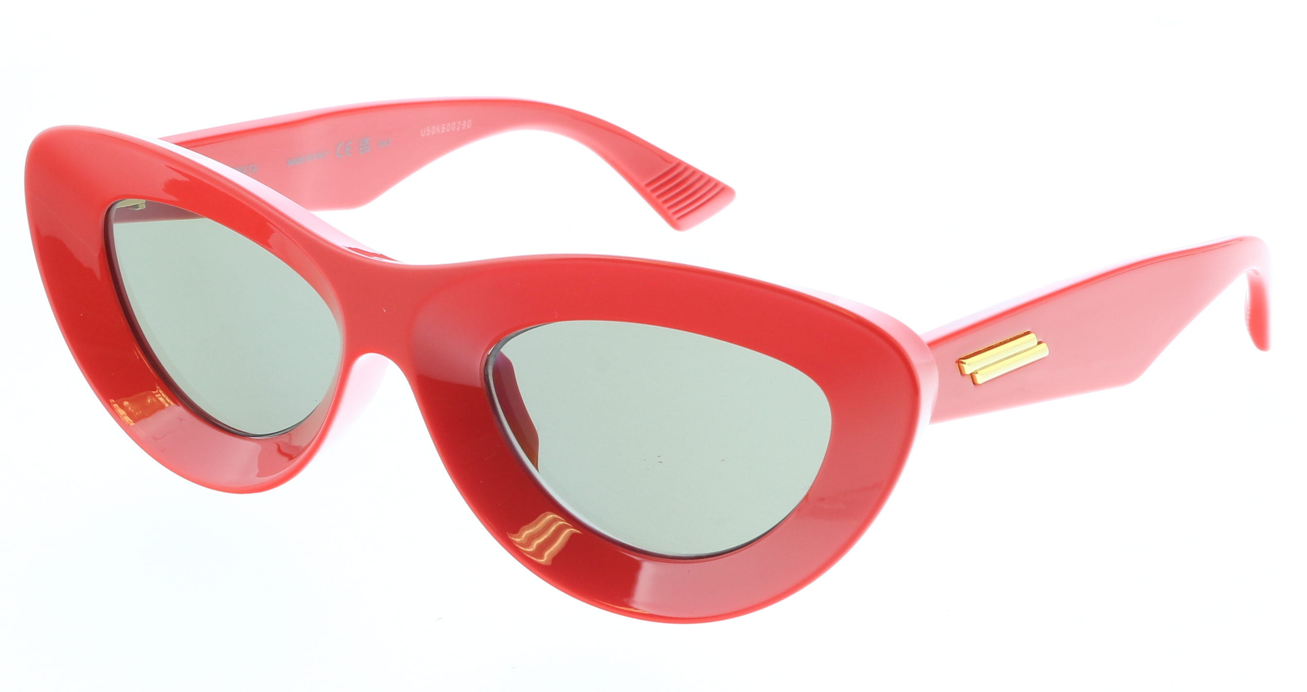 New Bottega Veneta BV 1079SK 003 Burgundy Plastic Square Sunglasses Brown Lens Bottega Veneta Women main image 2