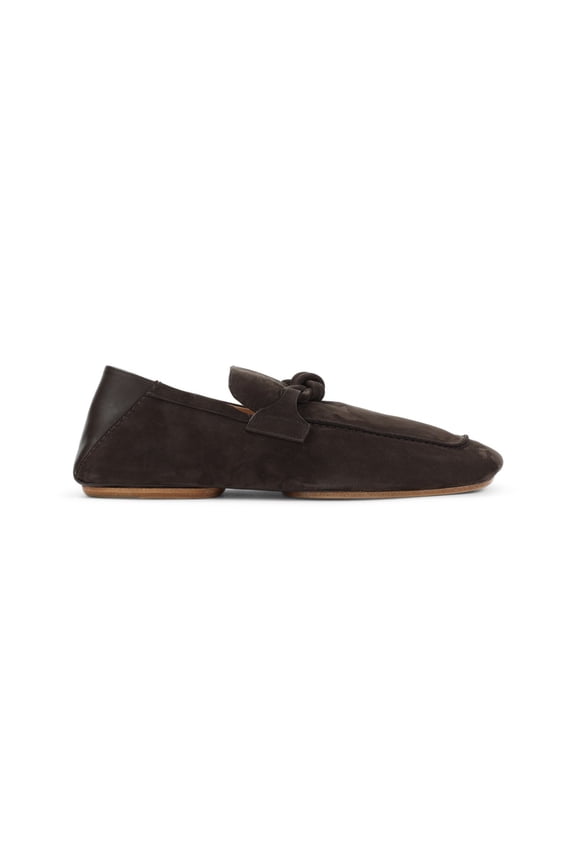 Brown Suede Loafers Black (Men's)
