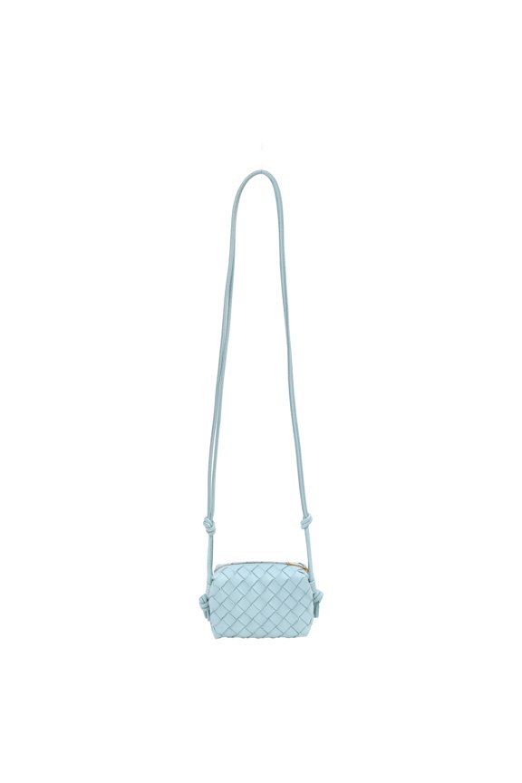 Pre-Owned Bottega Veneta Candy Loop Bag in Light Blue Leather