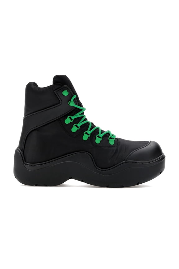 Men's Puddle Bomber Black Green Boots, from StockX