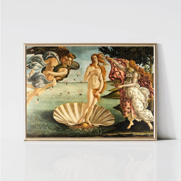 Botticelli Birth Of Venus Print, Unframed Paper Poster 8x10in