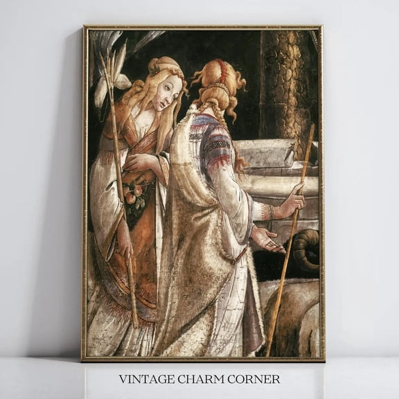 Botticelli Moses Sistine Chapel Fresco Unframed Paper Print