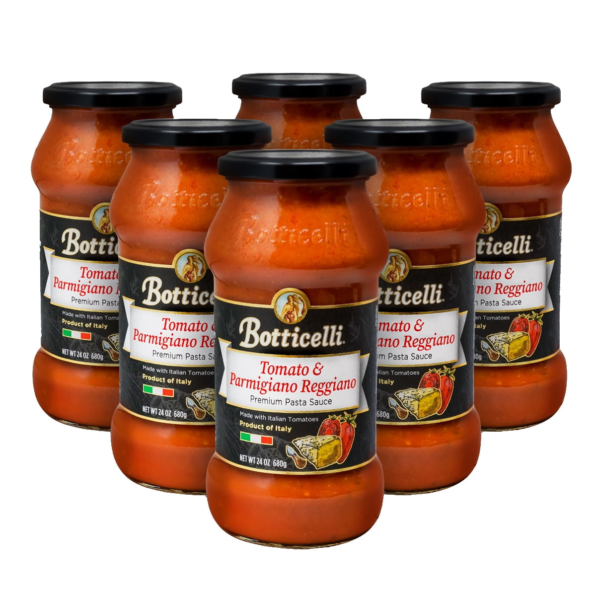 Botticelli Premium Parmigiano Reggiano & Tomato Pasta Sauce for Low