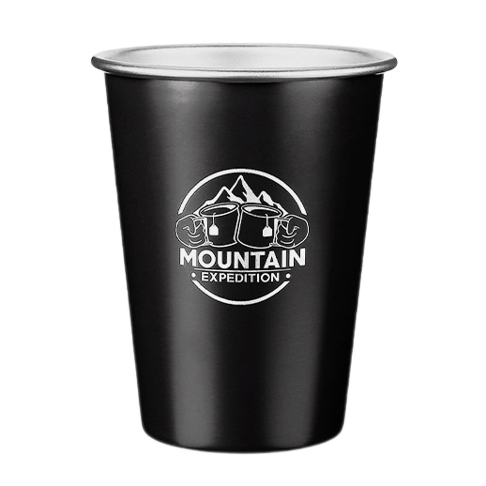 Bottle And Nesting Cup Set 350ml Outdoor Stainless Steel Water Cup Milk