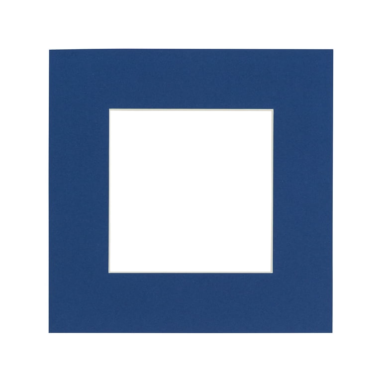 Navy Blue Acid Free 11x14 Picture Frame Mats with White Core Bevel Cut for  8x10 Pictures - Fits 