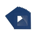 thumbnail image 1 of Bottle Blue Acid Free 16x16 Picture Frame Mats with White Core Bevel Cut for 12x12 Pictures - Fits, 1 of 4