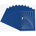 thumbnail image 1 of Bottle Blue Acid Free 16x20 Picture Frame Mats with White Core Bevel Cut for 12x18 Pictures - Fits, 1 of 3