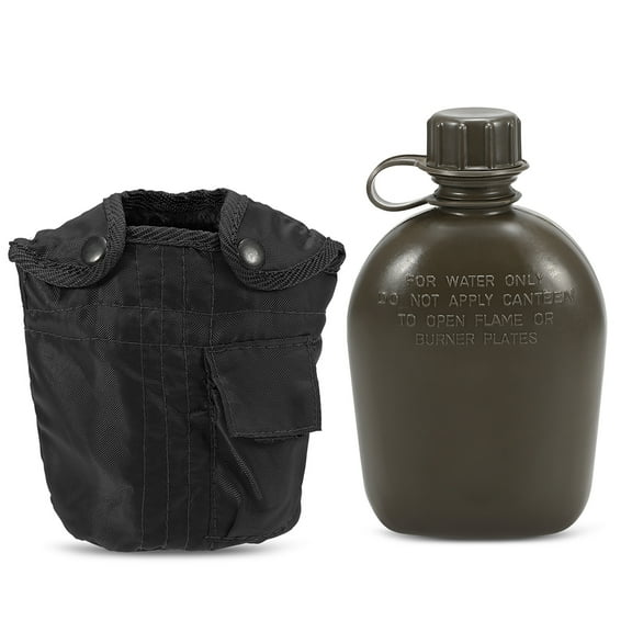 Bottle,Bottle Water Bottle With Cover Water Bottle Kettle Canteen Bottle Water Bottle Kettle With 1l Canteen Boe Kee With Boe Water Boe Canteen Boe Water Hxber Adben Black