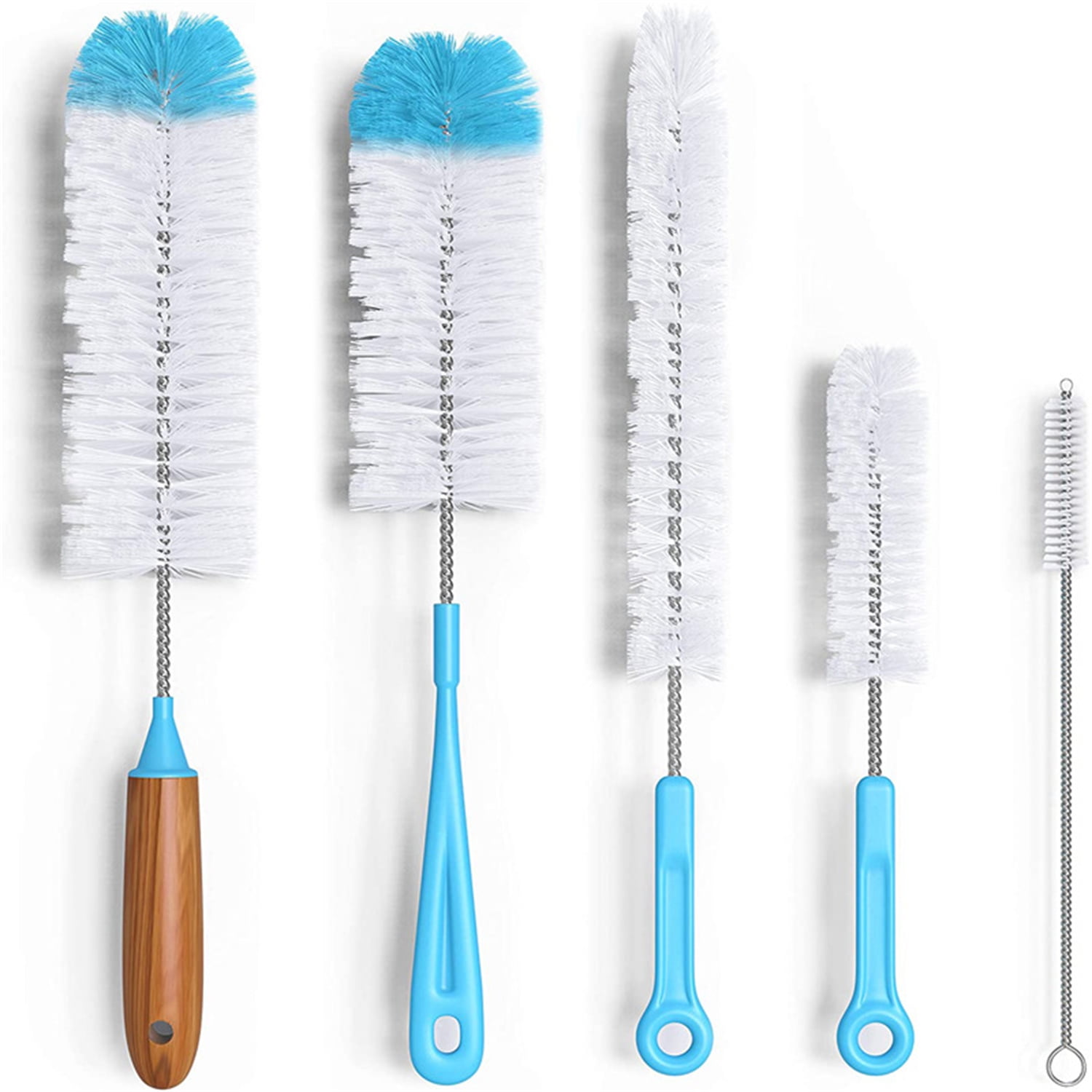 6.7 inches Mini Flexible Cleaning Brush 5 Pieces — STRAWTOPIA