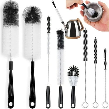Bottle Brush Cleaner 8 Pack,Happon Long Handle Water Bottle and Straw Cleaning Brush Set for Washing Narrow Neck Bottles, Sport Bottles,Flask, Beer Brewing Supplies