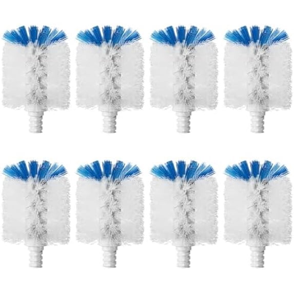 Bottle Brush Refills for OXO Stainless Steel Bottle Brush Only, 8 Pack Bottle Brush Replacement Head for Clean Water Bottle, Baby Bottle, Glasswares, Mugs