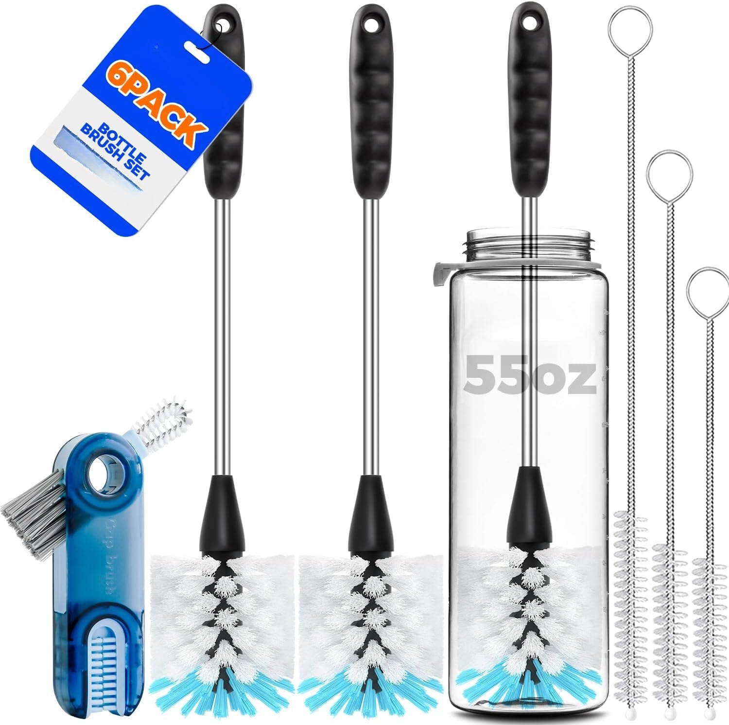 Small Bottles Cleaning Brush, Water Cups Cleaning Brush, Water Bottle