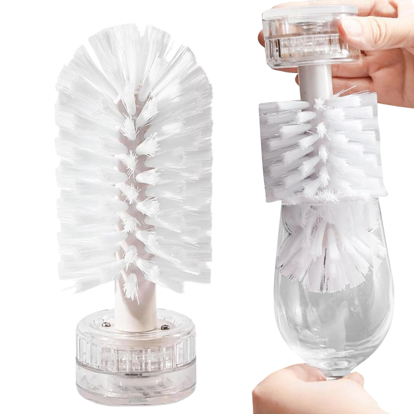 Bottle Brush with Suction Cup, Wine Cup Cleaner, Portable Turtle Scrub Brush, Glass Bottle Bristle Brush, Glassware Cleaner, Wine Glass Brush, Suction Cup Bottle Brush, Bottle Cleaning Brush