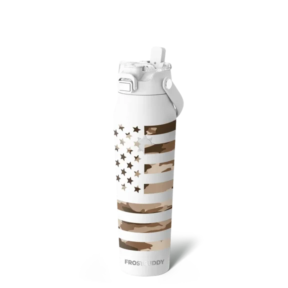 Bottle Buddy - Dual Function lid Water Bottle - Stainless Steel - Double Wall Insulated