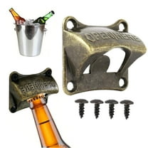 A Wall-Mounted Bottle Opener Wall Mounted with Screws Wall Mount Metal Outddor and Indoor