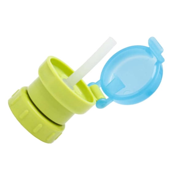 Bottle Cap Adapter, Torqee Reusable Beverage Can Converter, Leak-Proof Spout Lid, for Standard Soda Bottles, Water Jugs and Outdoor Travel Drinks, Green