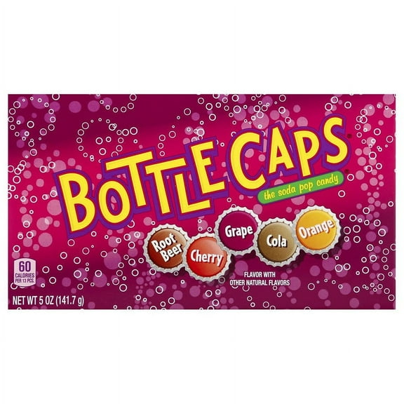 Bottle Caps Candy, Theater Box Root Beer 5.0 oz Pack of 2