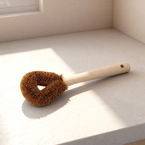 Bottle Cleaning Brushes for Deep Cleaning - Durable Bristles with Hook-Shape Design for Hard-to-Reach Spots - Eco-Friendly Replacement for Plastic Brushes - Perfect for Home and Outdoor Use