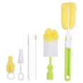 thumbnail image 1 of Bottle Cleaning Brushes Set - 6 Soft Sponge Brushes for Cleaning Standard Wide Mouth Bottles - for Home Use, 1 of 9