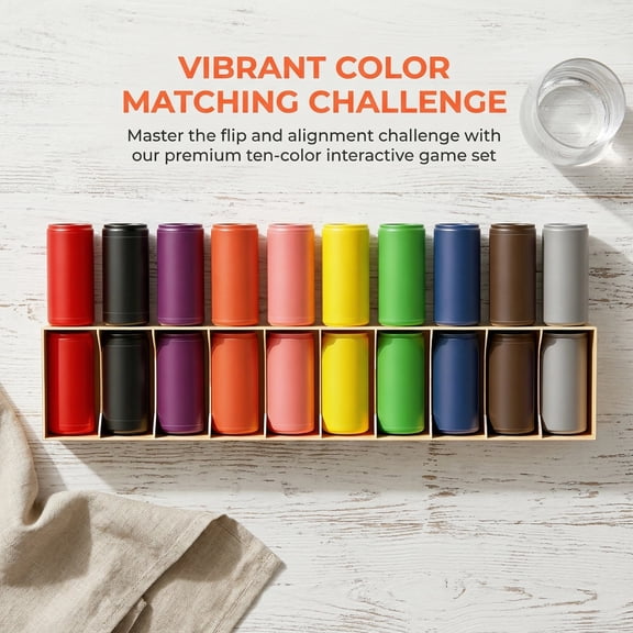 Bottle Color Match Game, Fun Family Board Game for Kids 8-12, 2-4 Player Bottle Collision Game for Kids and Adults, Perfect for Travel Camping Holidays Party Night