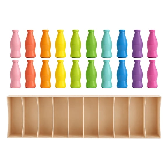 Bottle Color Matching Game Toys, Interesting Match The Bottle Color Game for All Ages, Challenge Games for Travel Camping Holidays Party Night Games