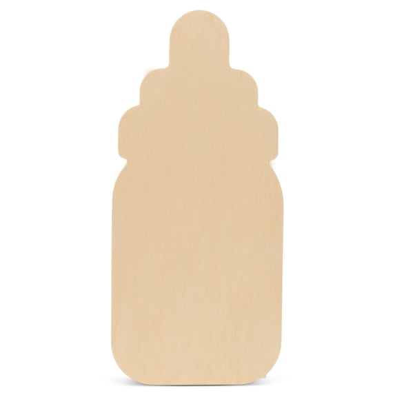 Bottle Cutouts 8-inch, Pack of 1 Unfinished Wood Crafts Blank, Small Wooden Shapes for Crafts & Party Decor, by Woodpeckers