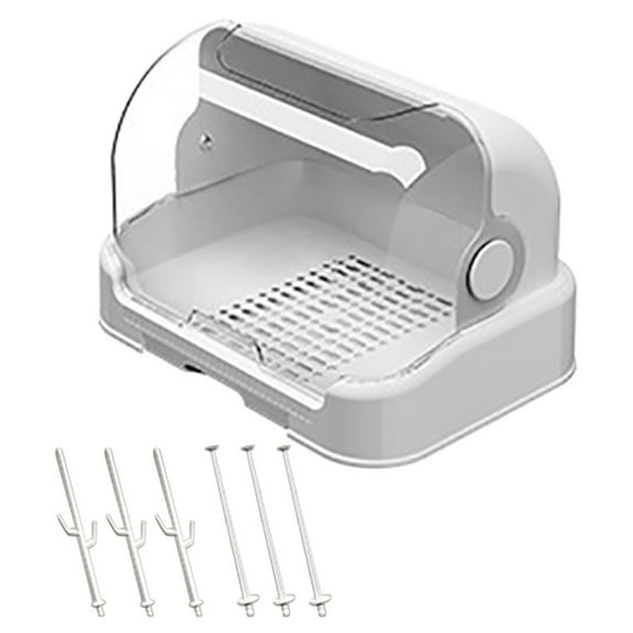 Bottle Drying Rack | Bottle Organizer with Removable Drip Tray | Countertop Storage for Bottles and Pump Parts | Space Saving Foldable Drying Station for Kitchen Counter | Set of 6 Stands