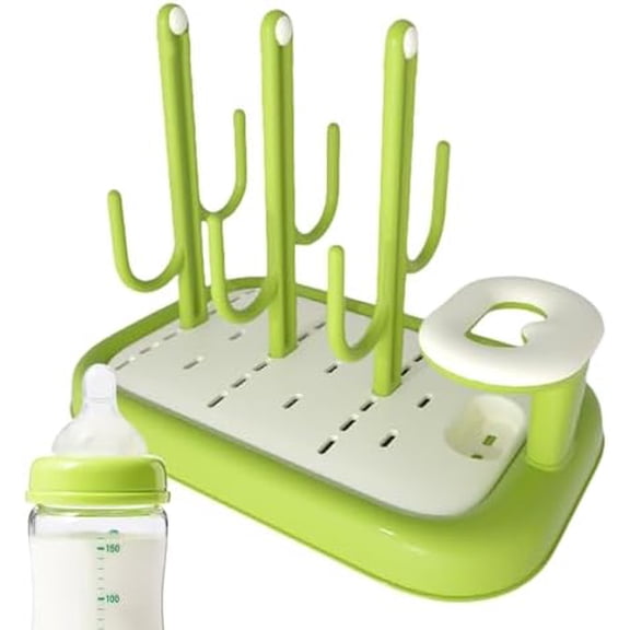 Bottle Drying Rack, Cactus Shape, Detachable, Vertical Drainer