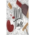 thumbnail image 1 of Bottle Glass Cork Corkscrew Tea Towels Set of 1 Wine Time Kitchen Dish Cloth with Hanging Loop, 18"x28"Lint-Free Absorbent Towel for Kitchen Drying Wiping and Cleaning, 1 of 6