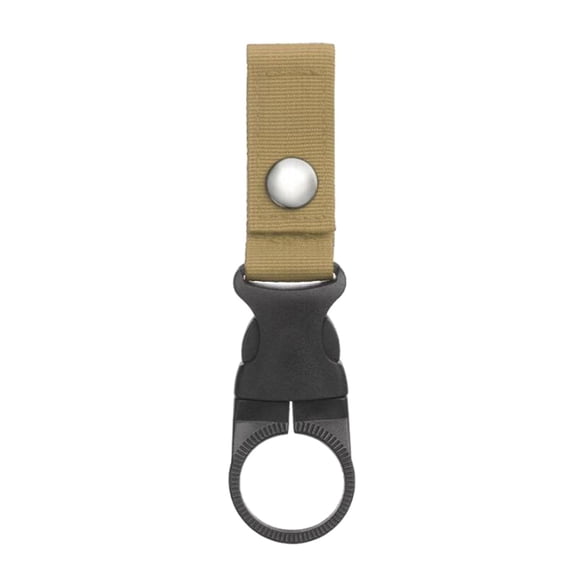 Bottle Hanging Buckle Clip Carabiner Water Bottle Holder Keychain Belt Khaki