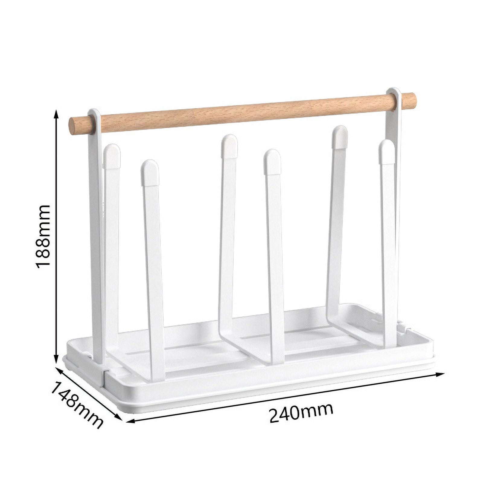 Bottle Drip Rack Bottle Holder Dish Drainer Bottles 6 Bottle Stand Metal Cup Holder with ...