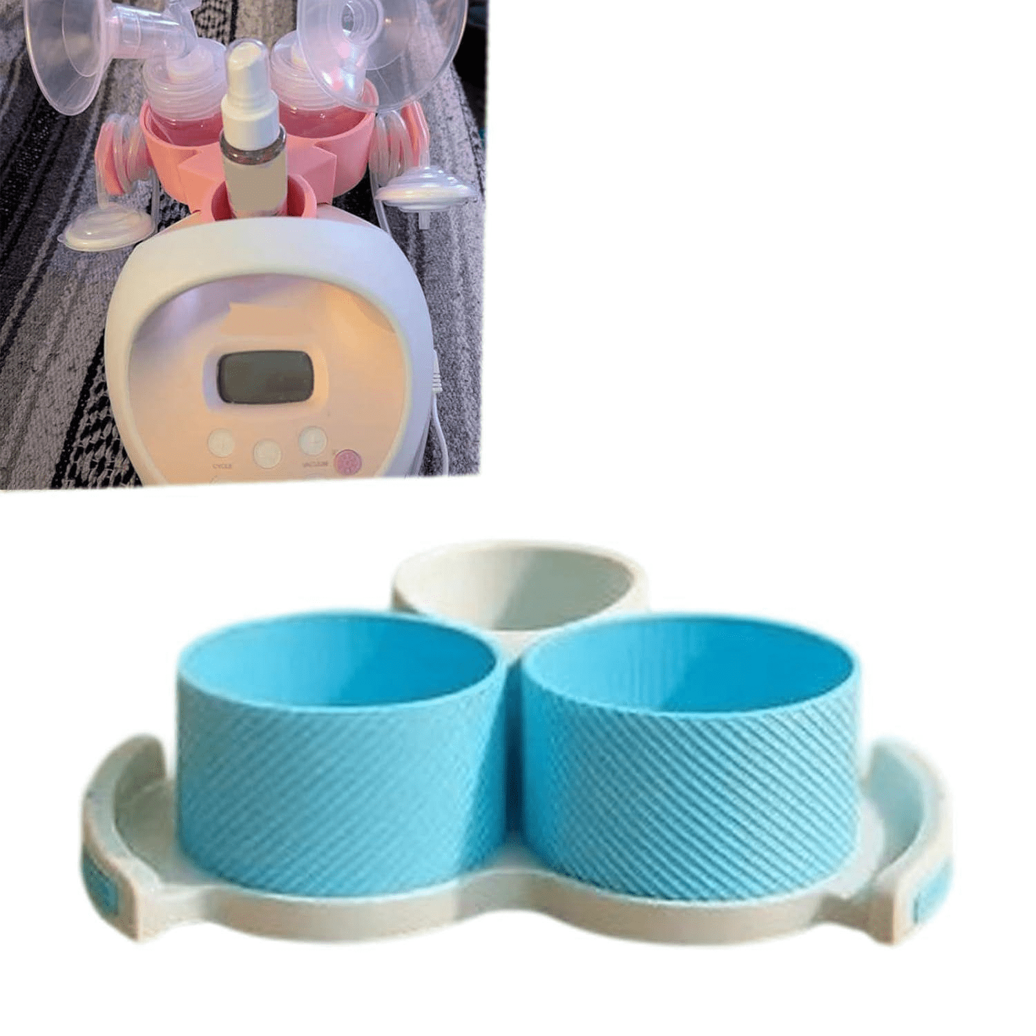 Bottle & Hose Holder for Breast Pump (Older Models/Round Hole), Fit S1 S2, Organize and Simplify Your Pumping Journey, Ideal Gift for New Moms