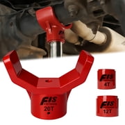 Bottle Jack Adapter with Two Jack Adapters, Safe Steel Bottle Jack Adapter Lifting Saddle, Fits 2 Inch or Smaller Diameter Bottle Jack Accessories Red-with Two Jack adapters