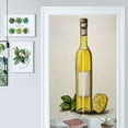 thumbnail image 1 of Bottle Of Olive Oil With Lemon Door Curtain Nordic Living Room DoorCurtain Porch Partition Curtain Kitchen Rative Half Curtain, 1 of 4