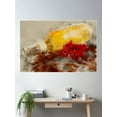 thumbnail image 1 of Bottle Of Wine And Berries Poster Wall Art, Modern Wall Decor For Living Room Bedroom, 8x12 UNFRAMED, 1 of 3