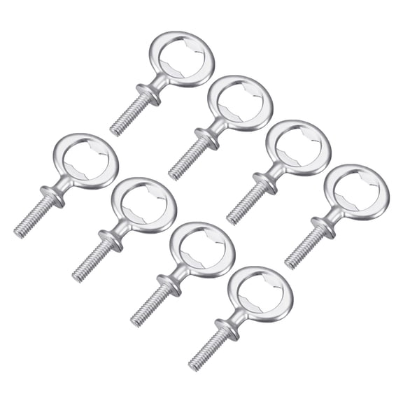 Bottle Opener, 8 Pack 80mm Zinc Alloy Screw Beer Opener, Threaded Hardware for DIY Craft Handmade (Matte Silver)