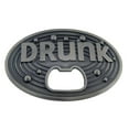 thumbnail image 1 of Bottle Opener Belt Buckle Drunk Text Men Women New Western Texas Style Cowboy, 1 of 2