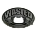 thumbnail image 1 of Bottle Opener Belt Buckle Wasted Text Men Women New Western Texas Style Cowboy, 1 of 2